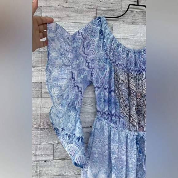 GEMS BY LORRAINE MAXI EMBELLISHED DRESS SIZE 8 - Picture 4 of 17